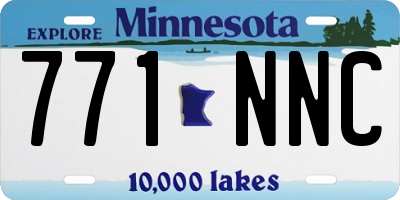 MN license plate 771NNC