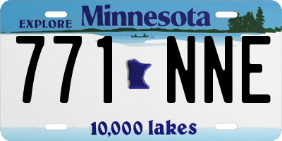 MN license plate 771NNE