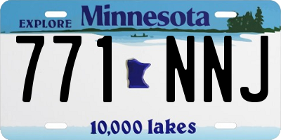 MN license plate 771NNJ
