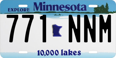 MN license plate 771NNM