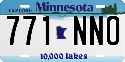 MN license plate 771NNO