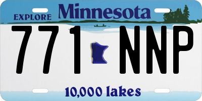 MN license plate 771NNP