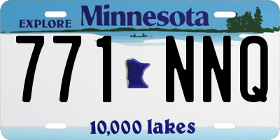 MN license plate 771NNQ