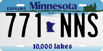 MN license plate 771NNS
