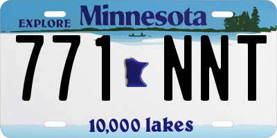 MN license plate 771NNT