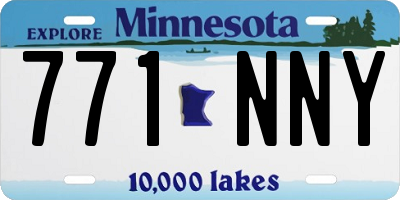 MN license plate 771NNY