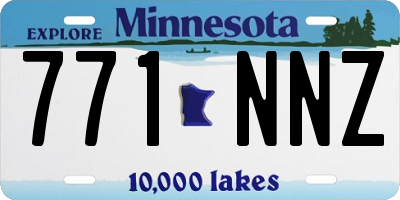 MN license plate 771NNZ