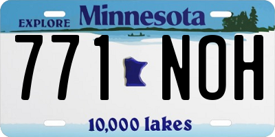 MN license plate 771NOH