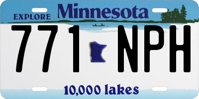 MN license plate 771NPH