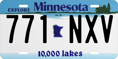 MN license plate 771NXV