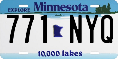 MN license plate 771NYQ