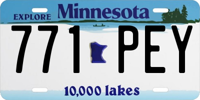 MN license plate 771PEY