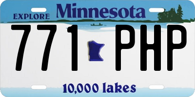 MN license plate 771PHP