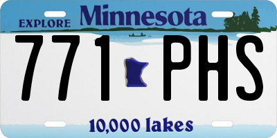 MN license plate 771PHS