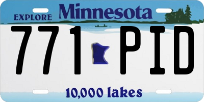 MN license plate 771PID