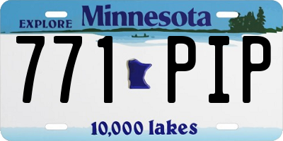 MN license plate 771PIP