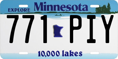 MN license plate 771PIY