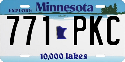 MN license plate 771PKC