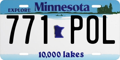 MN license plate 771POL