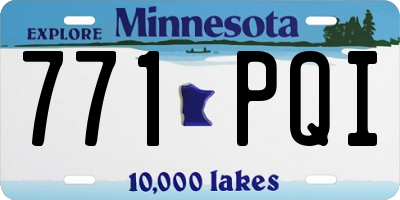 MN license plate 771PQI