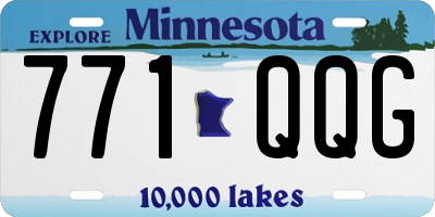 MN license plate 771QQG