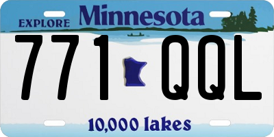 MN license plate 771QQL
