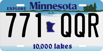 MN license plate 771QQR