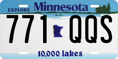 MN license plate 771QQS