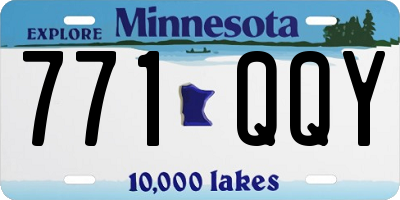 MN license plate 771QQY