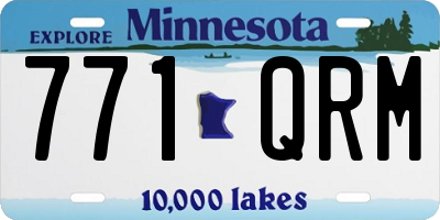 MN license plate 771QRM