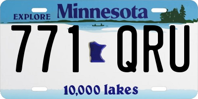 MN license plate 771QRU