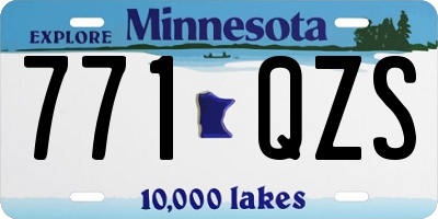 MN license plate 771QZS
