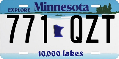 MN license plate 771QZT