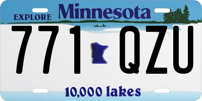 MN license plate 771QZU