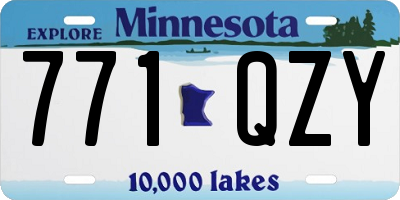 MN license plate 771QZY