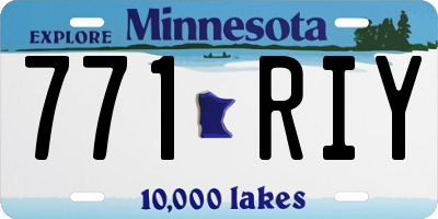 MN license plate 771RIY
