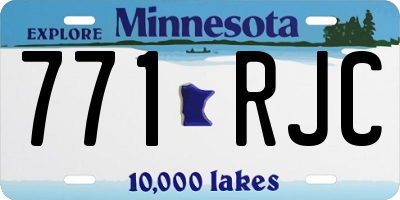 MN license plate 771RJC