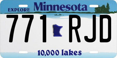 MN license plate 771RJD