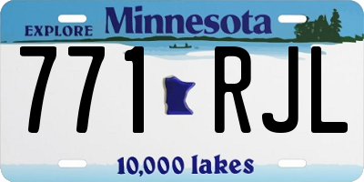 MN license plate 771RJL