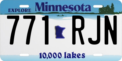 MN license plate 771RJN