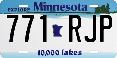 MN license plate 771RJP