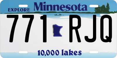 MN license plate 771RJQ