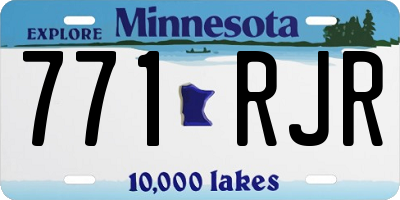 MN license plate 771RJR