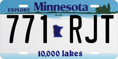 MN license plate 771RJT