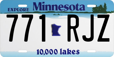 MN license plate 771RJZ