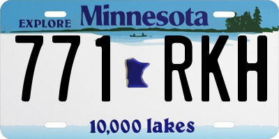 MN license plate 771RKH