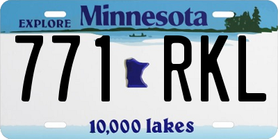 MN license plate 771RKL