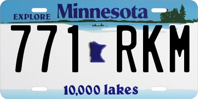 MN license plate 771RKM