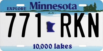 MN license plate 771RKN