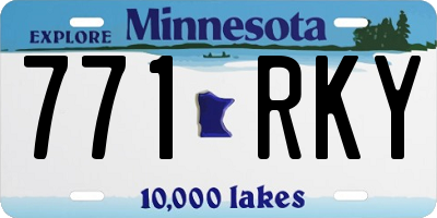 MN license plate 771RKY